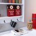 Kit Cozinha Sala Jantar Aparador Buffet Kiev Pés Palito Armário Parede Amélia Suspenso Prateleiras Organizadoras - Branco - RPM Móveis