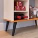 Kit Decorativo Aparador Buffet Maria Pés Palito Armário Suspenso Amélia Prateleiras Organizadoras - Off White/Cinamomo - RPM Móveis