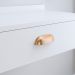 Kit Decorativo Quarto Casal Penteadeira Suspensa Gloss Mesinha Lateral Estilo Cabeceira Cama Box Queen Bia 1.60 Branco Corino - RPM Móveis