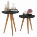 Kit Mesa de Apoio e Lateral Classic Preto - Lojas Movex