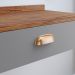 Kit Quarto Casal Penteadeira Suspensa Gloss Cinza-Freijó Mesinha Lateral Estilo Cinza Cabeceira Cama Box Queen Bia 1.60 Areia Suede - RPM Móveis