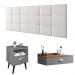 Kit Quarto Casal Penteadeira Suspensa Gloss Cinza-Freijó Mesinha Lateral Estilo Cinza Cabeceira Cama Box Queen Bia 1.60 Branco Corino - RPM Móveis