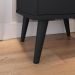 Kit Quarto Casal Penteadeira Suspensa Gloss Preto-Freijó Mesinha Lateral Estilo Preto Cabeceira Cama Box Queen Bia 1.60 Cinza Linho - RPM Móveis