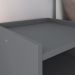 Kit Quarto Penteadeira Suspensa Gloss Mesinha Lateral Estilo Cinza-Freijó Cabeceira Cama Box Casal Bia 1.40 Bege Linho - RPM Móveis 
