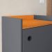 Kit Quarto Sapateira Shoes Banquinho Pés Madeira Rack Suspenso Home Decor Sala Decoração Casa Cinza/Cinamomo - RPM Móveis