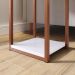 Mesa Apoio e lateral de Canto Luiza Cor Branco / Rose gold