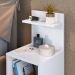 Mesa Cabeceira Fantasy Nicho Porta Objetos Prateleira Organizadora Mesinha Lateral Decoração Quarto Branco - Lojas RPM