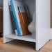Mesa Cabeceira Fantasy Nicho Porta Objetos Prateleira Organizadora Mesinha Lateral Decoração Quarto Branco - Lojas RPM