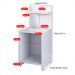 Mesa Cabeceira Fantasy Nicho Porta Objetos Prateleira Organizadora Mesinha Lateral Decoração Quarto Branco - Lojas RPM