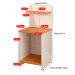 Mesa Cabeceira Fantasy Nicho Porta Objetos Prateleira Organizadora Mesinha Lateral Decoração Quarto Off White/Cinamomo - Lojas RPM