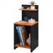 Mesa Cabeceira Fantasy Nicho Porta Objetos Prateleira Organizadora Mesinha Lateral Decoração Quarto Preto/Cinamomo - Lojas RPM