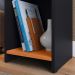 Mesa Cabeceira Fantasy Nicho Porta Objetos Prateleira Organizadora Mesinha Lateral Decoração Quarto Preto/Cinamomo - Lojas RPM