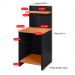 Mesa Cabeceira Fantasy Nicho Porta Objetos Prateleira Organizadora Mesinha Lateral Decoração Quarto Preto/Cinamomo - Lojas RPM