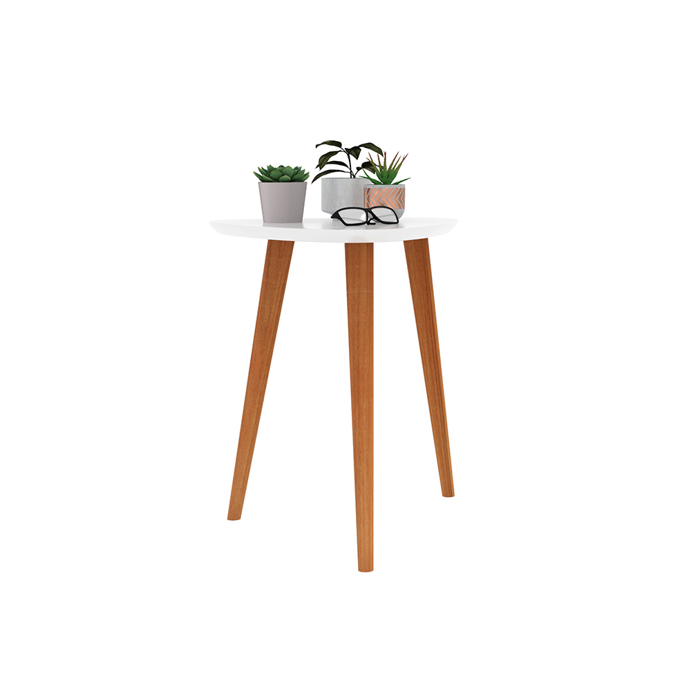 Mesa de Apoio Retrô Valentina - Branco - EJ Móveis