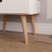 Mesa de Cabeceira Nina cor Off white / Nature
