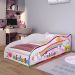 Mini Cama Carro Infantil Montessoriana MDF Lateral Grade Proteção Decoração Tema Unicórnio Quarto Menina Princesa - RPM