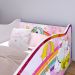 Mini Cama Carro Infantil Montessoriana MDF Lateral Grade Proteção Decoração Tema Unicórnio Quarto Menina Princesa - RPM