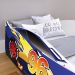 Mini Cama Infantil Carro 96 MDF Montessoriana Lateral Protetora Decoração Tema Quarto Menino - Royal/Branco - RPM Móveis