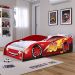 Mini Cama Infantil Carro 96 MDF Montessoriana Lateral Protetora Decoração Tema Quarto Menino - Vermelho - RPM Móveis