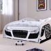 Mini Cama Infantil Carro Corrida Speedy MDF Montessoriana Proteção Lateral Decoração Kids Tema Quarto Menino - Branco – RPM