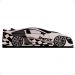 Mini Cama Infantil Carro Corrida Speedy MDF Montessoriana Proteção Lateral Decoração Kids Tema Quarto Menino - Branco/Preto – RPM