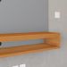 Painel Cissa Tv 32 36 39 40 42 46 47 50 Polegadas Prateleira Inferior Nicho Decorativo Suspenso Quarto Sala - Cinza/Cinamomo - RPM Móveis