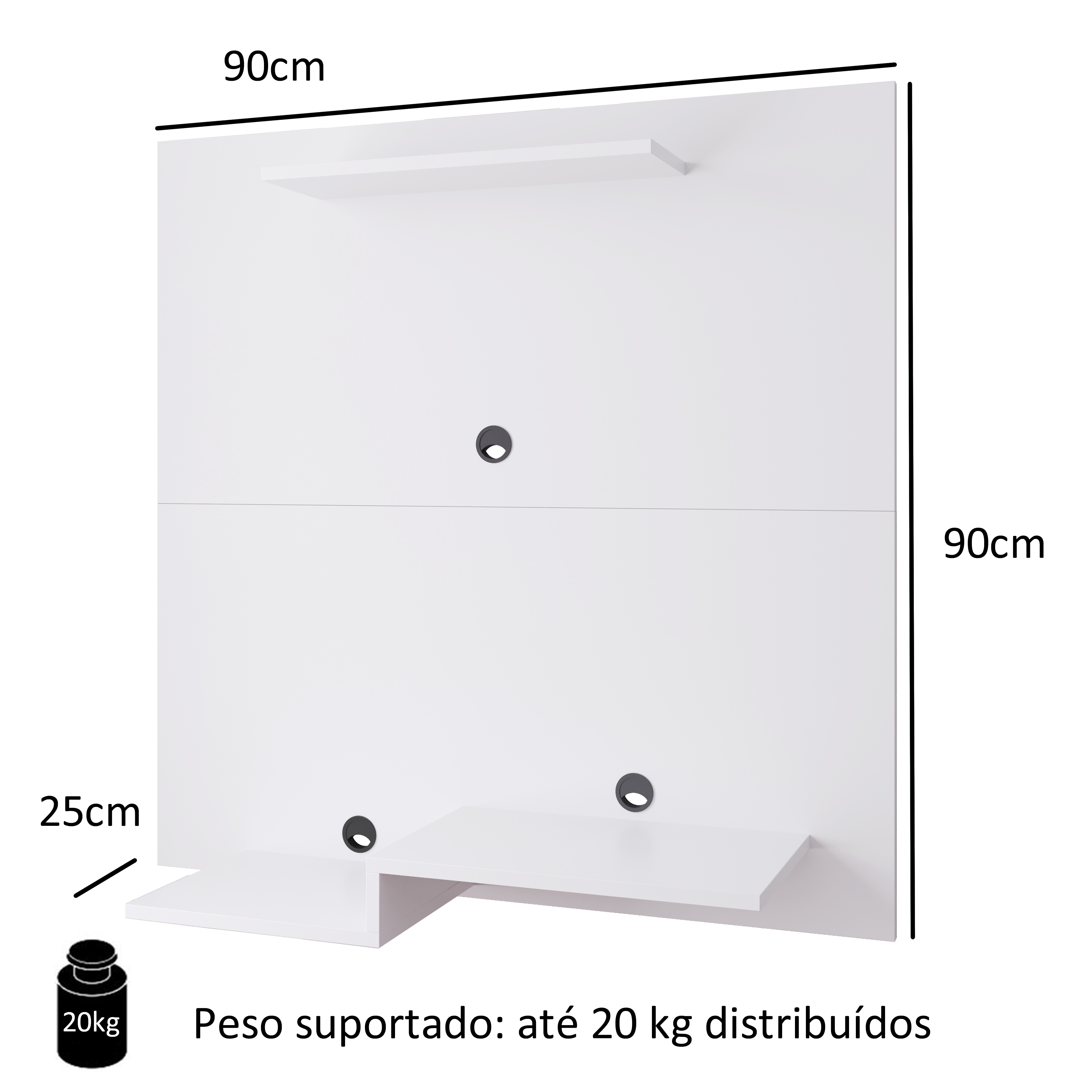 Painel Para Tv Até 32 Polegadas Jet plus cor Branco