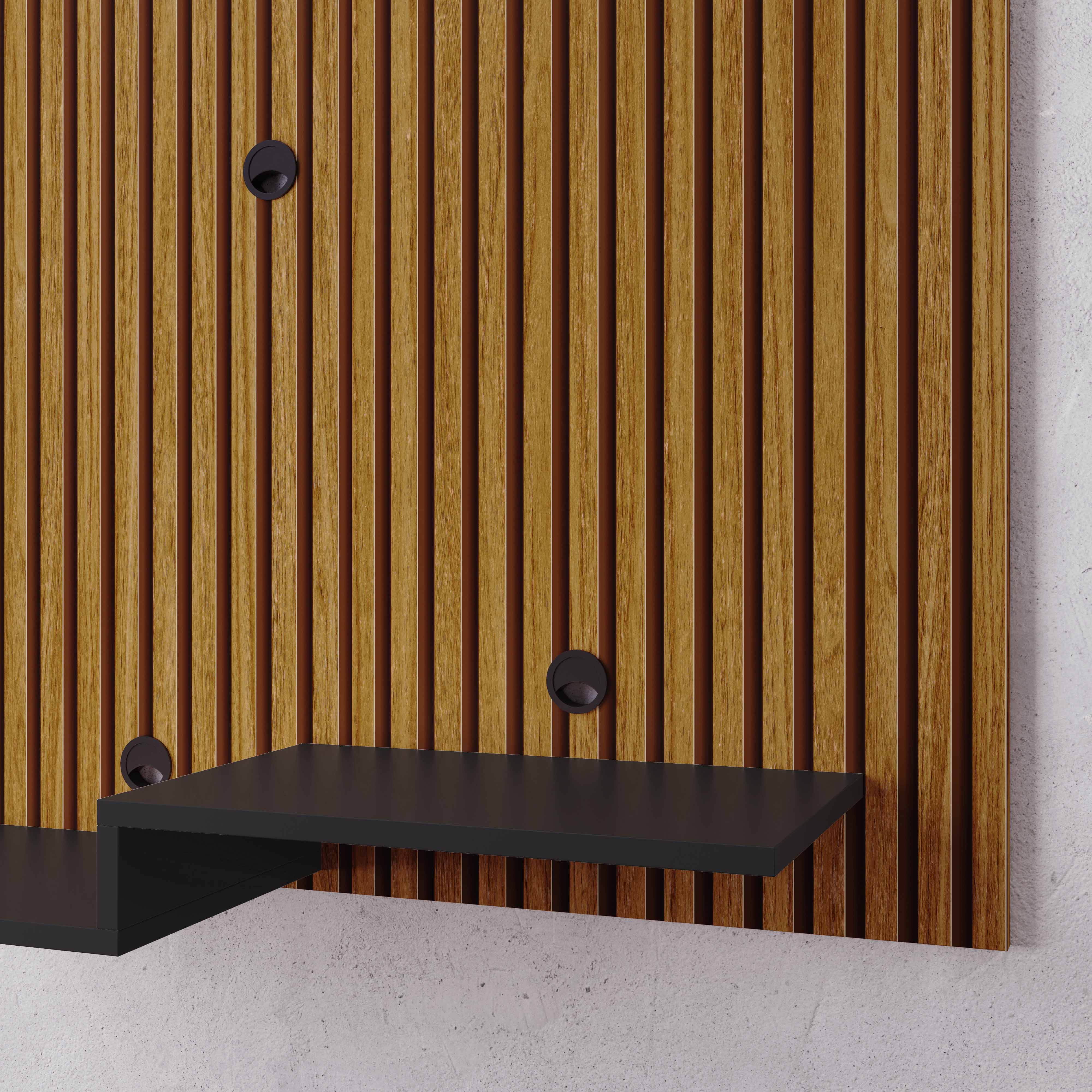 Painel Para Tv Até 32 Polegadas Jet plus cor Ripado / Preto