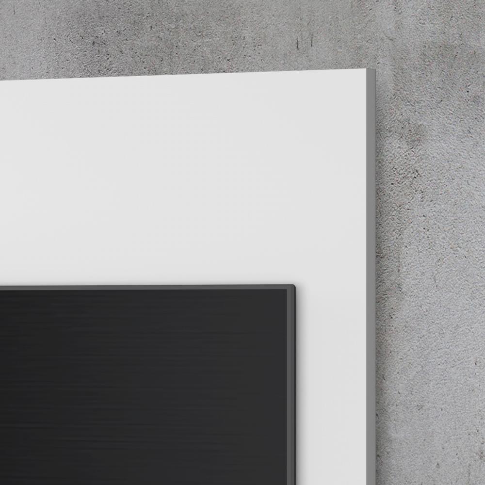 Painel Quênia Tv 32 Polegadas Prateleira Organizadora Porta Objetos Decoração Sala Quarto Multiuso - Branco - RPM Móveis