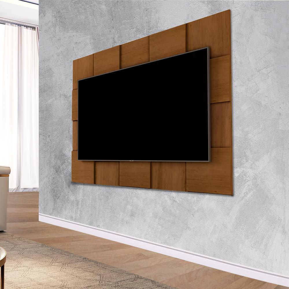 Painel Suspenso JB 5095 Alto Relevo Decoração Sala Quarto Tv 32 39 40 Polegadas Caramelo - RPM Móveis