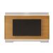 Painel Suspenso Tv 42 47 48 50 55 60 65 70 Polegadas Iluminação LED Sala Estar Quarto Michigan 2,07m - Tauari/ Off White Brilhante - RPM Móveis