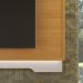 Painel Suspenso Tv 42 47 48 50 55 60 65 70 Polegadas Iluminação LED Sala Estar Quarto Michigan 2,07m - Tauari/ Off White Brilhante - RPM Móveis