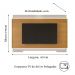 Painel Suspenso Tv 42 47 48 50 55 60 65 70 Polegadas Iluminação LED Sala Estar Quarto Michigan 2,07m - Tauari/ Off White Brilhante - RPM Móveis