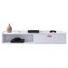 Rack Suspenso Tv 1.20 Home Decor 1 Porta Puxador Concha Nicho Decorativo Organizador Sala Quarto - Branco - RPM Móveis