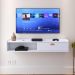 Rack Suspenso Tv 1.20 Home Decor 1 Porta Puxador Concha Nicho Decorativo Organizador Sala Quarto - Branco - RPM Móveis