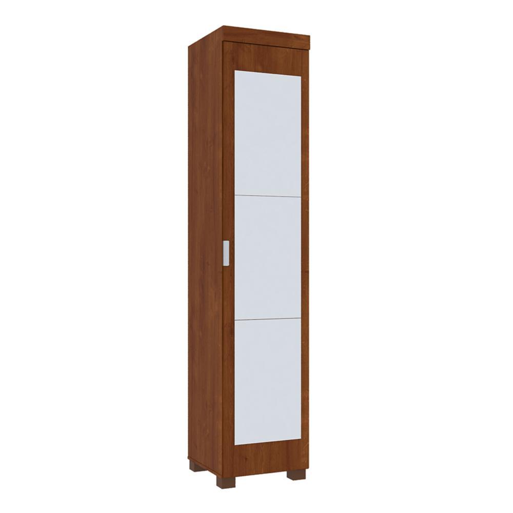 Sapateira 1 Porta com Gaveta e Kit Espelho June - Ipê – MiraRack 