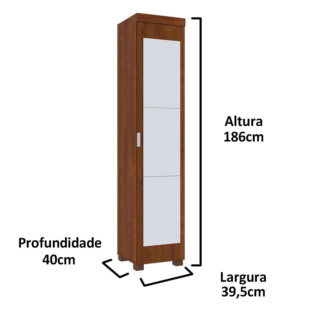 Sapateira 1 Porta com Gaveta e Kit Espelho June - Ipê – MiraRack 