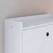 Sapateira Vertical Dark 3 Gavetas Basculantes Organizadora Calçados Retrô - Branco - RPM Móveis
