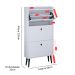 Sapateira Vertical Dark 3 Gavetas Basculantes Organizadora Calçados Retrô - Branco - RPM Móveis