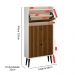 Sapateira Vertical Dark 3 Gavetas Basculantes Organizadora Calçados Retrô - Off White/Ripado - RPM Móveis