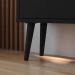 Sapateira Vertical Dark 3 Gavetas Basculantes Organizadora Calçados Retrô - Preto - RPM Móveis