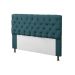 Kit Cabeceira + Baú Mirage Casal 140cm Suede Azul Turquesa