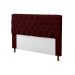 Kit Cabeceira + Baú Mirage Casal 140cm Suede Bordô
