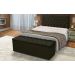 Kit Cabeceira + Baú Mirage Casal 140cm Suede Preto