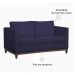 Sofá 2 Lugares Aspen Suede Azul Marinho