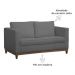 Sofá 2 Lugares Aspen Suede Cinza