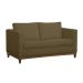 Sofá 2 Lugares Aspen Suede Marrom
