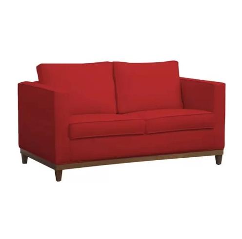 Sofá 2 Lugares Aspen Suede Vermelho