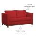 Sofá 2 Lugares Aspen Suede Vermelho