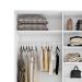 Guarda-Roupa Casal Belluno 2 PT 3 GV Branco